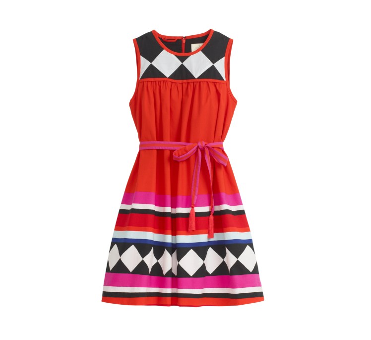 Geo_Border_BabyDoll_Dress